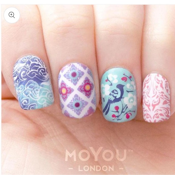 MoYou London nail art stamping plate Asia 02 NWOT - Picture 3 of 6